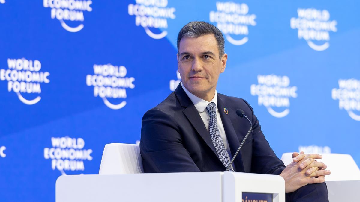 Sánchez advierte en Davos del peligro del ascenso de la ultraderecha para las democracias europeas