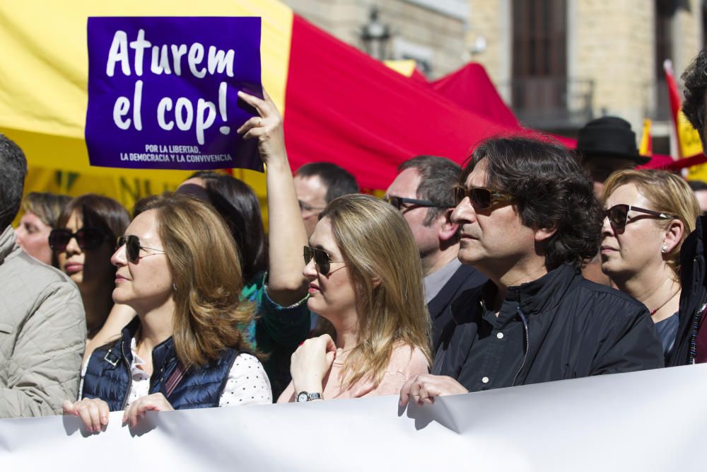 Manifestación en Barcelona contra el proceso soberanista