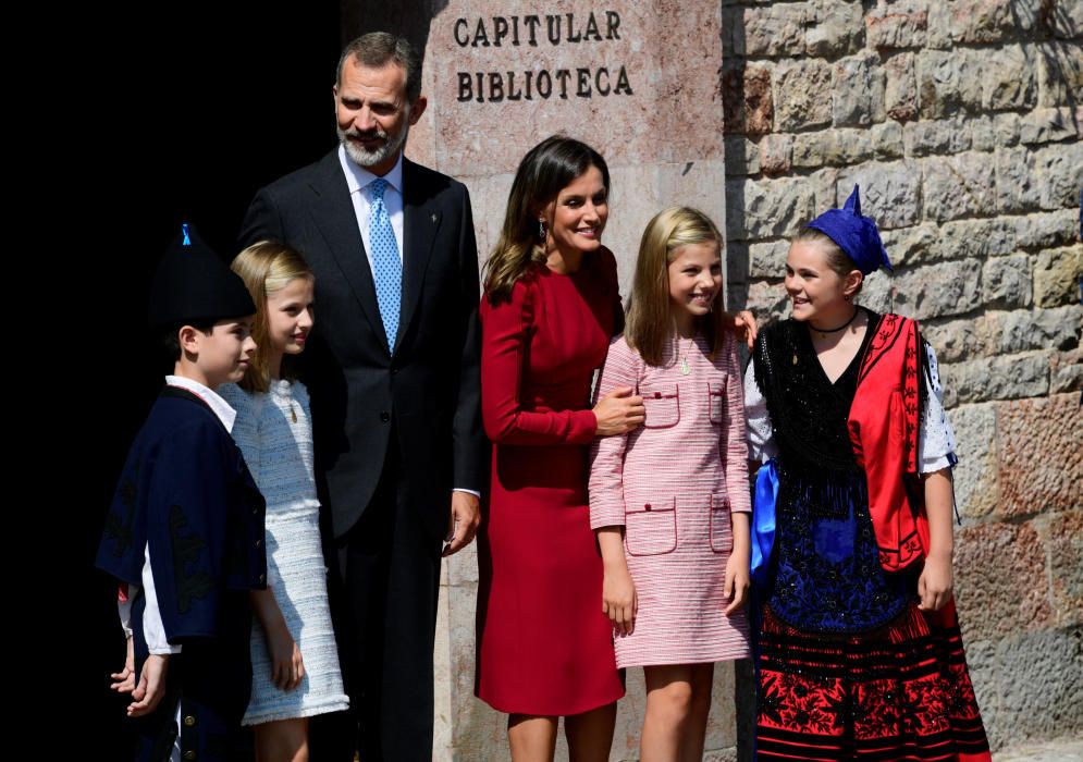 Visita de la Casa Real a Covadonga