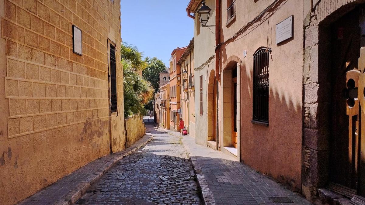 La calle Xiprerer de L'Hospitalet de Llobregat.