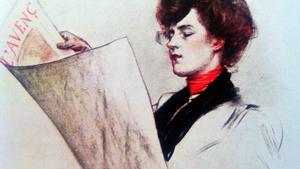 Pintura auténtica de Ramon Casas que guardaba un gran parecido con una creada por el pintor de Lavapiés. 