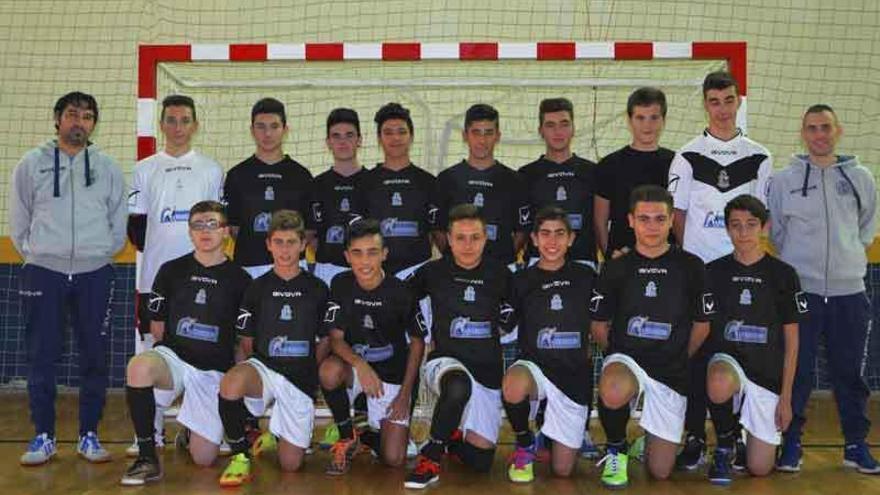 Formación del Cárnicas Famjón, campeón de invierno de la Liga Regional Cadete.