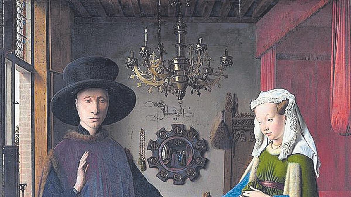 ‘Retrato de Giovanni Arnolfini y su esposa’ (Jan Van Eyck).