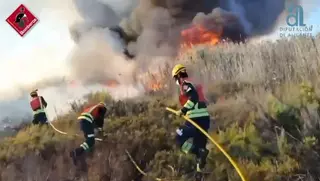 Así ha sido la intervención de los bomberos en el incendio de Torrevieja