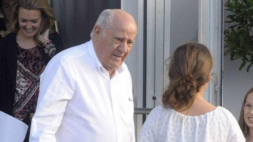 El empresario coruñés Amancio Ortega en Casas Novas.