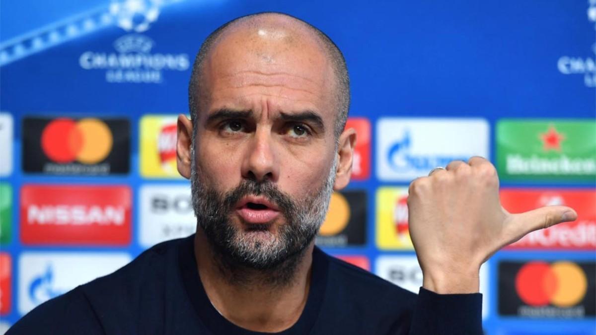 Josep Guardiola, entrenador del Manchester City