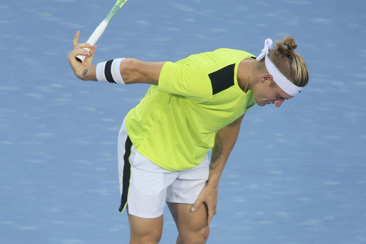 Alejandro Davidovich lamenta un punto perdido.