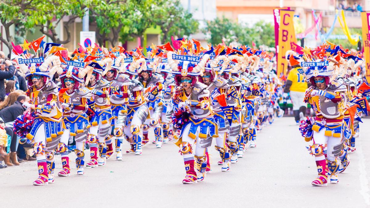 Desfile del Carnaval de Badajoz en una edición anterior.