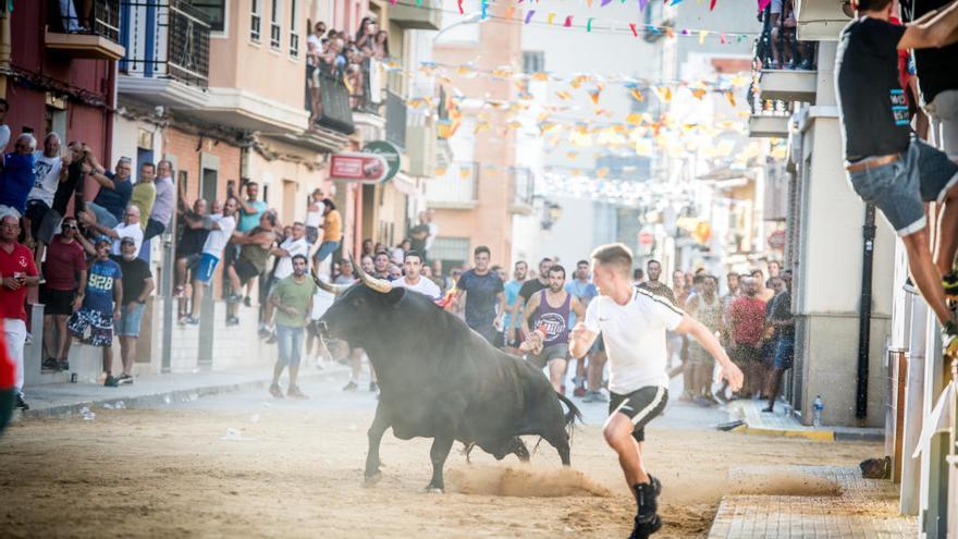 Canet durante uno de sus festejos.