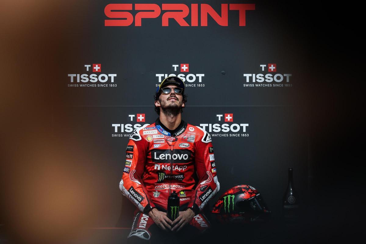 Pecco Bagnaia, tras ganar la carrera al Sprint