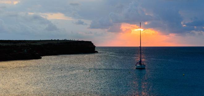 Atardecer desde Cala Saona (Formentera, España)