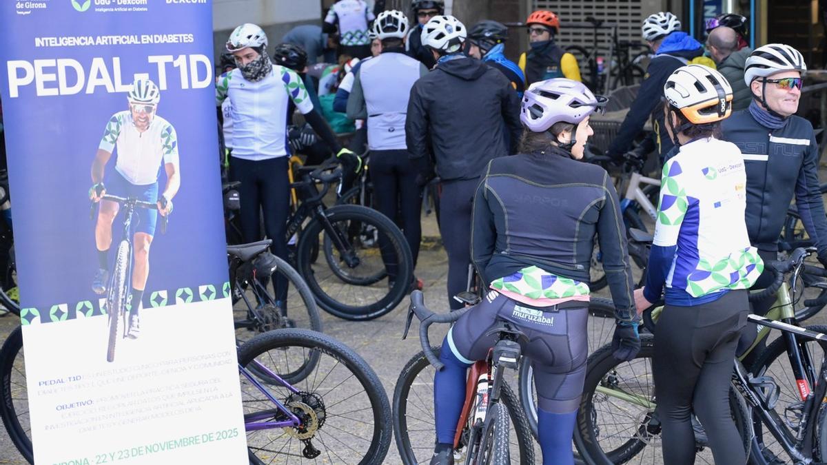 Un dels moments de la cursa ciclista del cap de setmana passat.