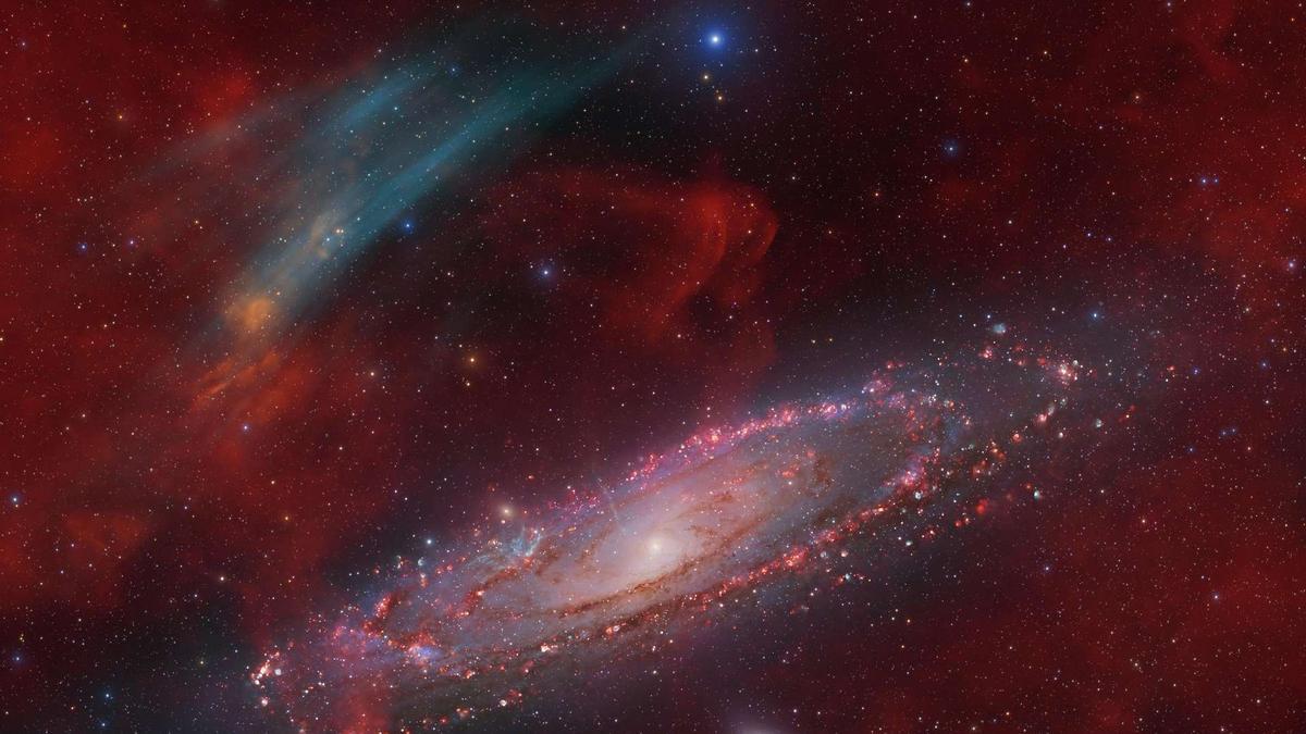 Una nebulosa, tan grande casi como la Vía Láctea, indicaría que la fusión con Andrómeda ya habría comenzado.