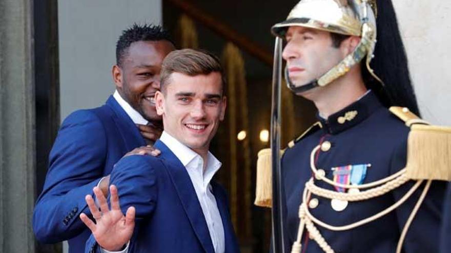 Griezmann, recibido este lunes en el Elíseo por Hollande.