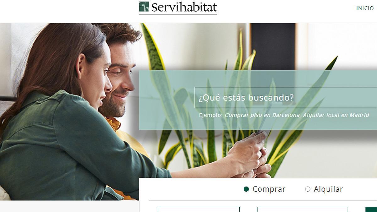 La web de Servihabitat.