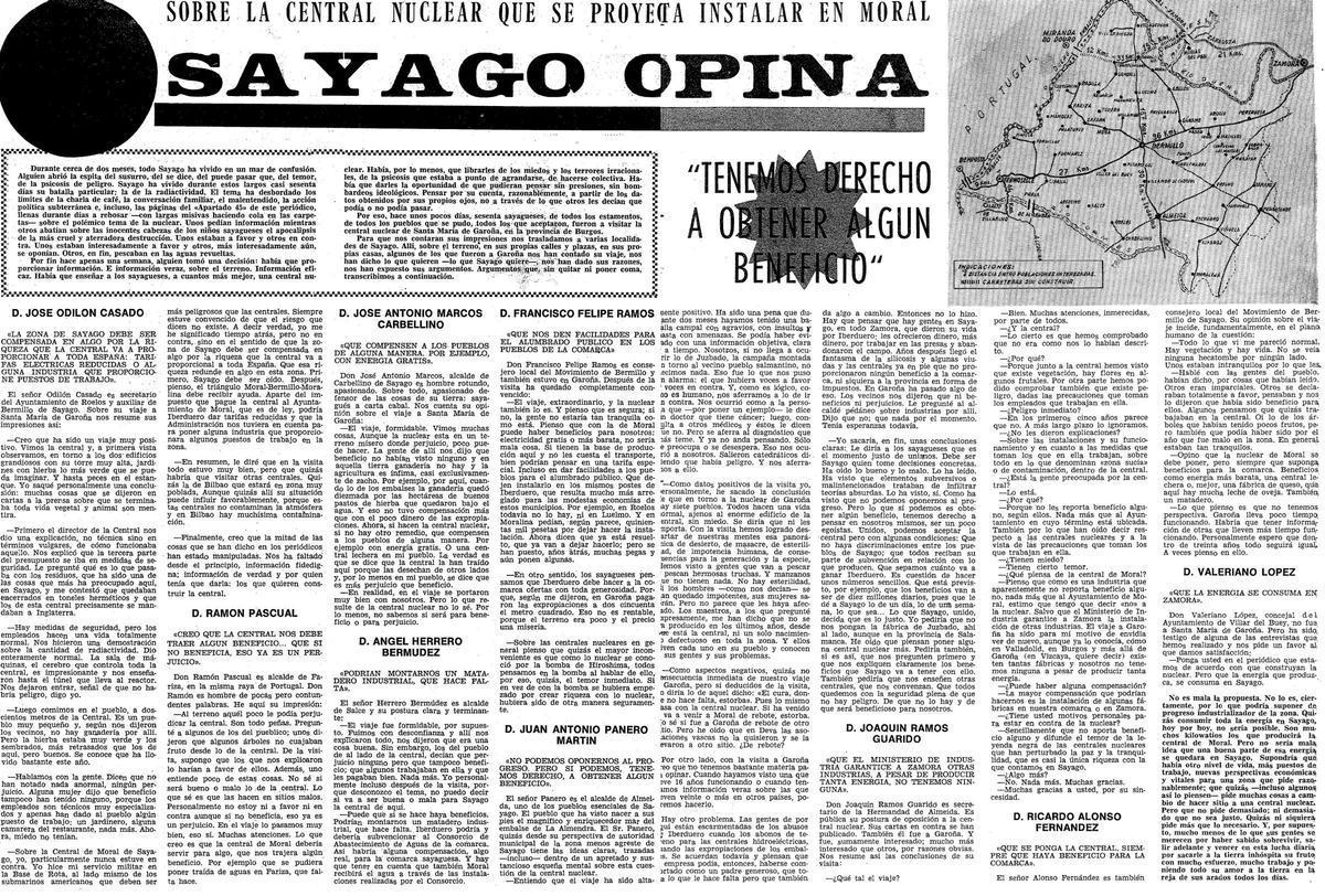 Reportaje sobre la 'excursión nuclear' de los sayagueses a Garoña