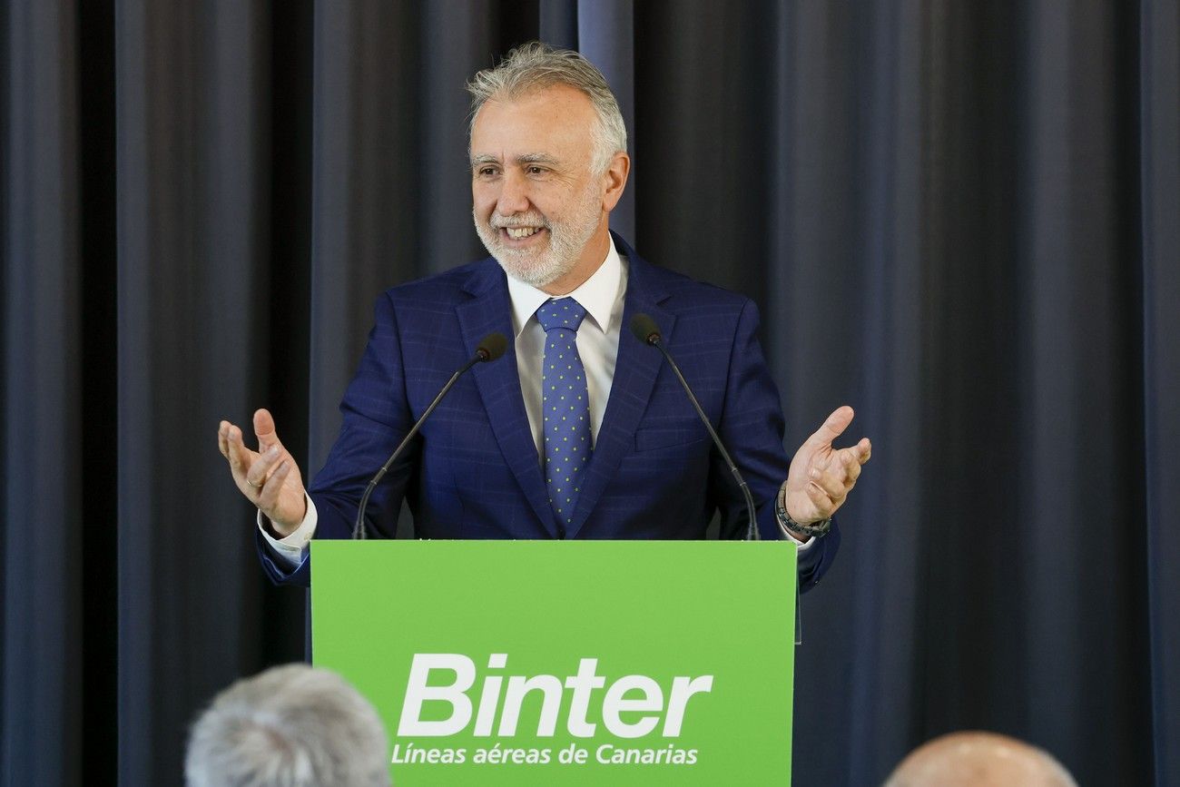 Presentación de la nueva ruta de Binter entre Canarias y Madrid