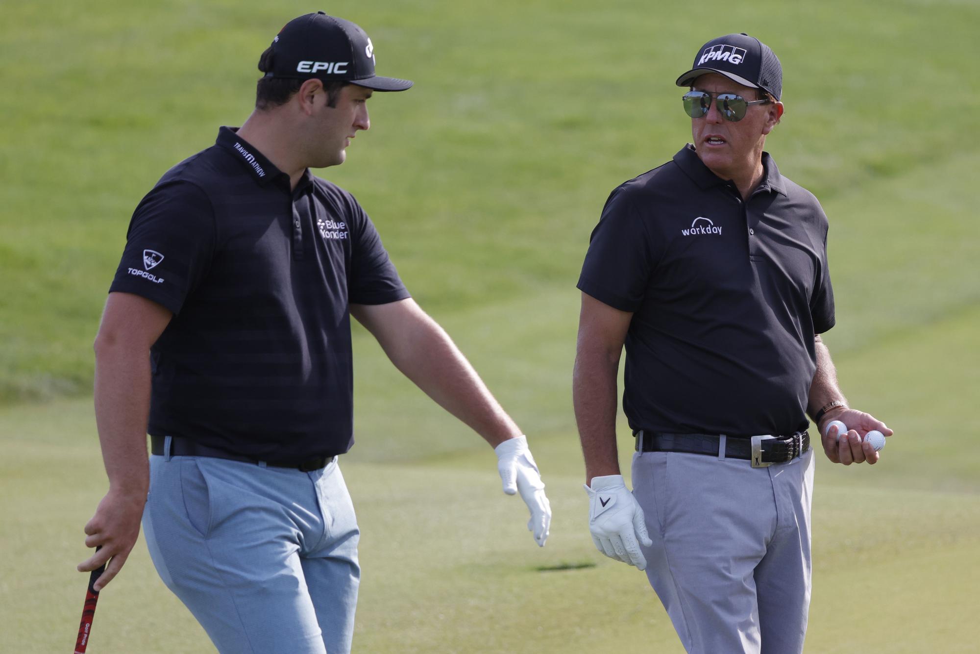 Rahm y Mickelson
