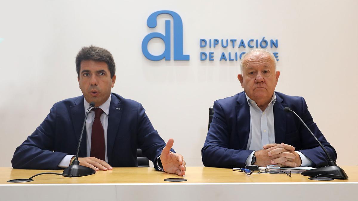 Carlos Mazón y Sebastián Cañadas han presentado los nuevos bonos