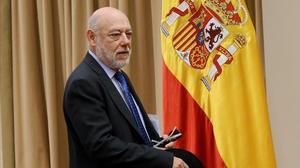 José Manuel Maza defensa al Congrés el paper imparcial de la fiscalia davant la corrupció.