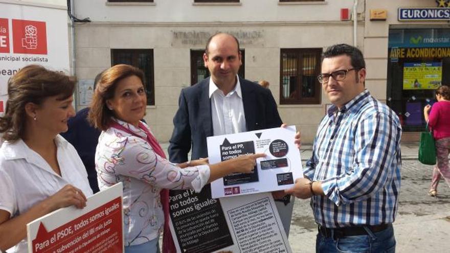 Campaña socialista a cuenta de la subvención del IBI anunciada por la Diputación.