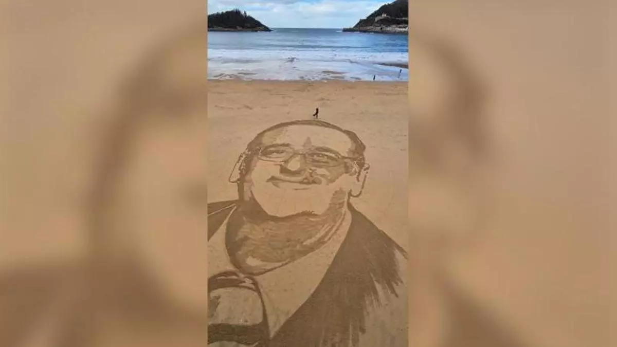 El espectacular homenaje a Mariano Barbacid en la playa de La Concha de San Sebastián