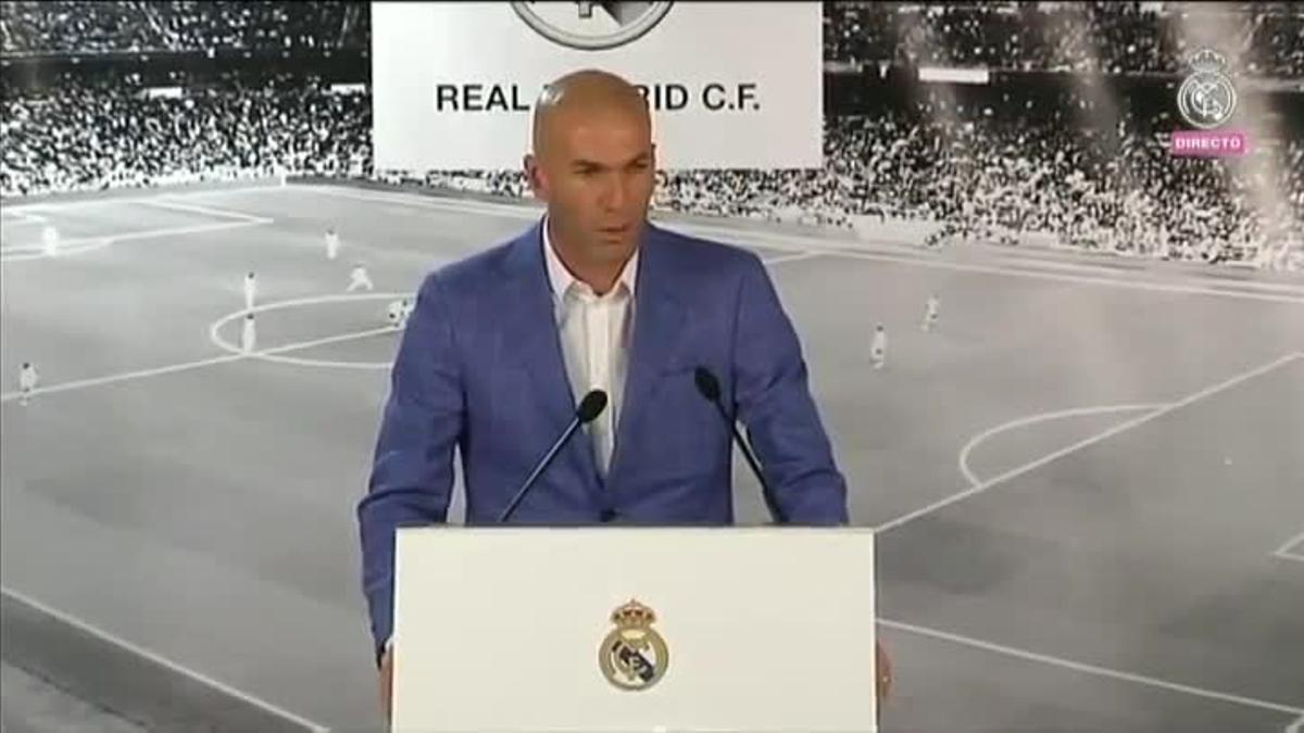 Zidane: "Estoy más emocionado que cuando fiché de jugador"