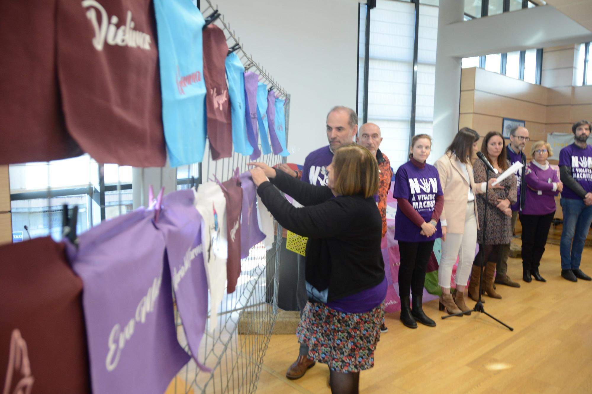 La celebración del Día Internacional contra las Violencias Machistas en Moaña