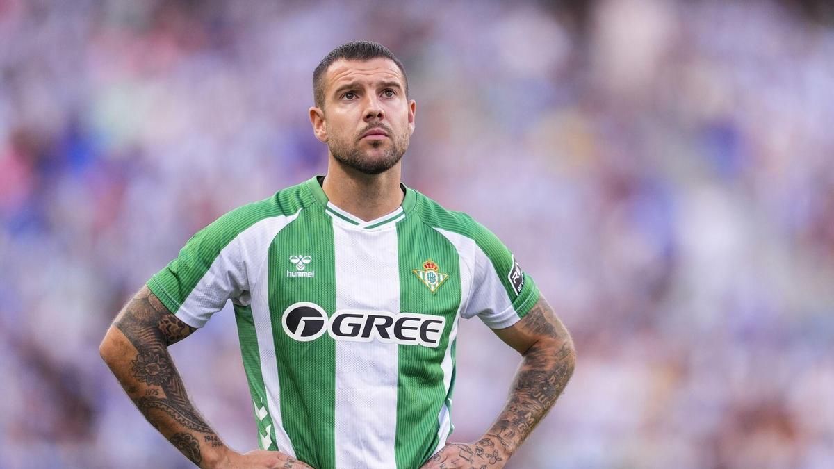 Aitor Ruibal durante un partido de pretemporada con el Real Betis