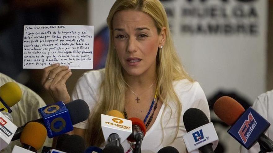 La esposa del opositor venezolano Leopoldo López: &quot;Me quieren matar&quot;