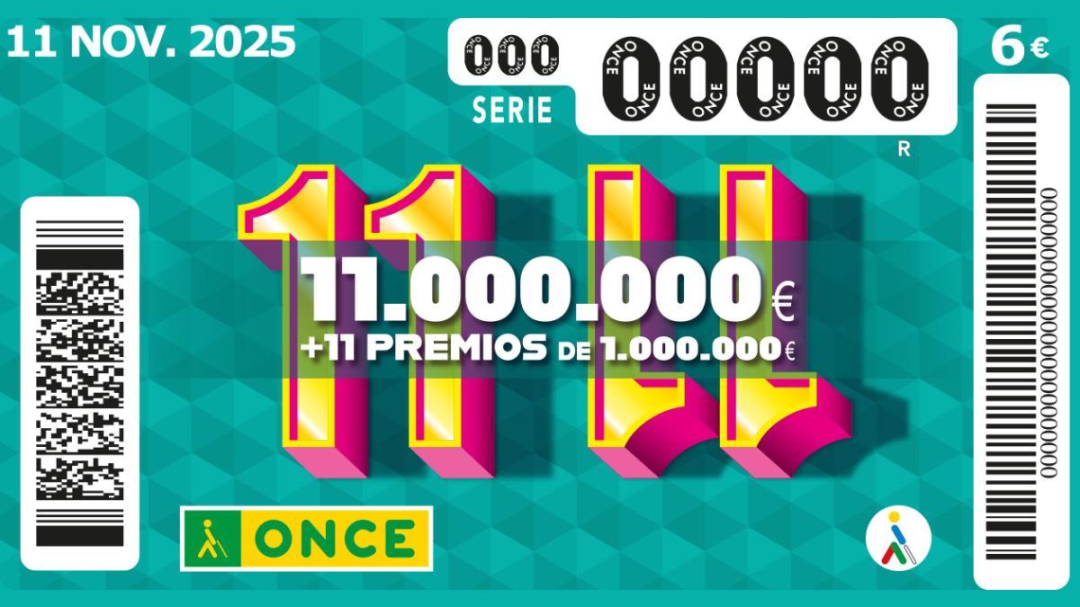 Cupón 11 del 11 de la ONCE