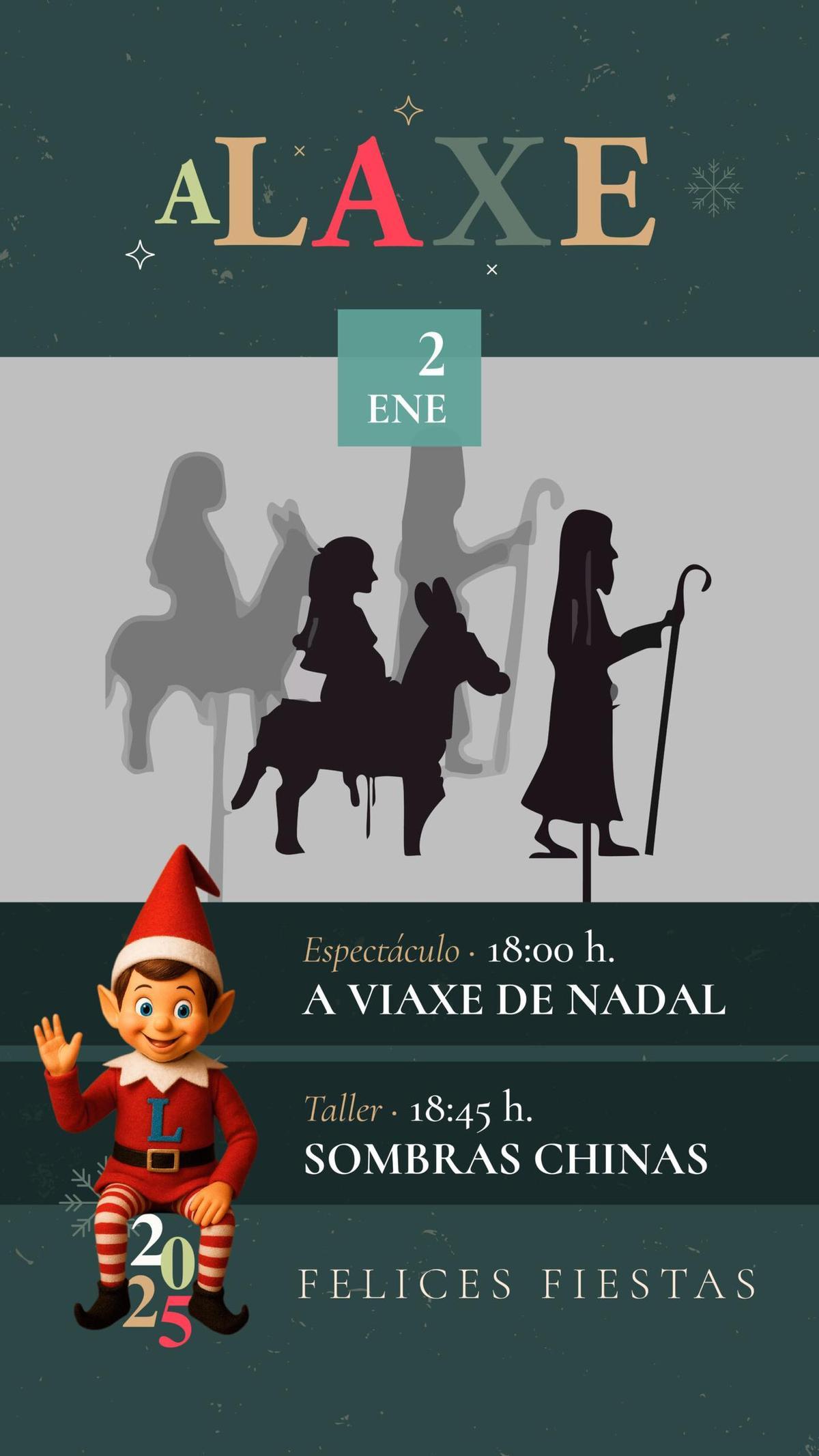 Cartel del evento en A Laxe