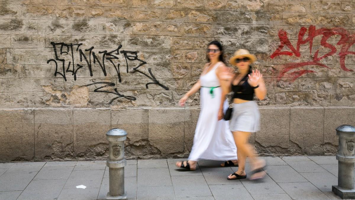 Pintadas en la basílica de la Mercè.