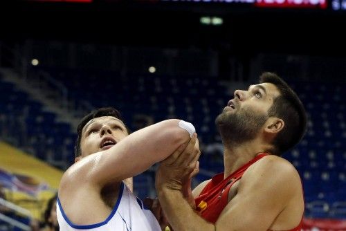 Imágenes del partido entre Islandia y España en la cuarta jornada del Eurobasket