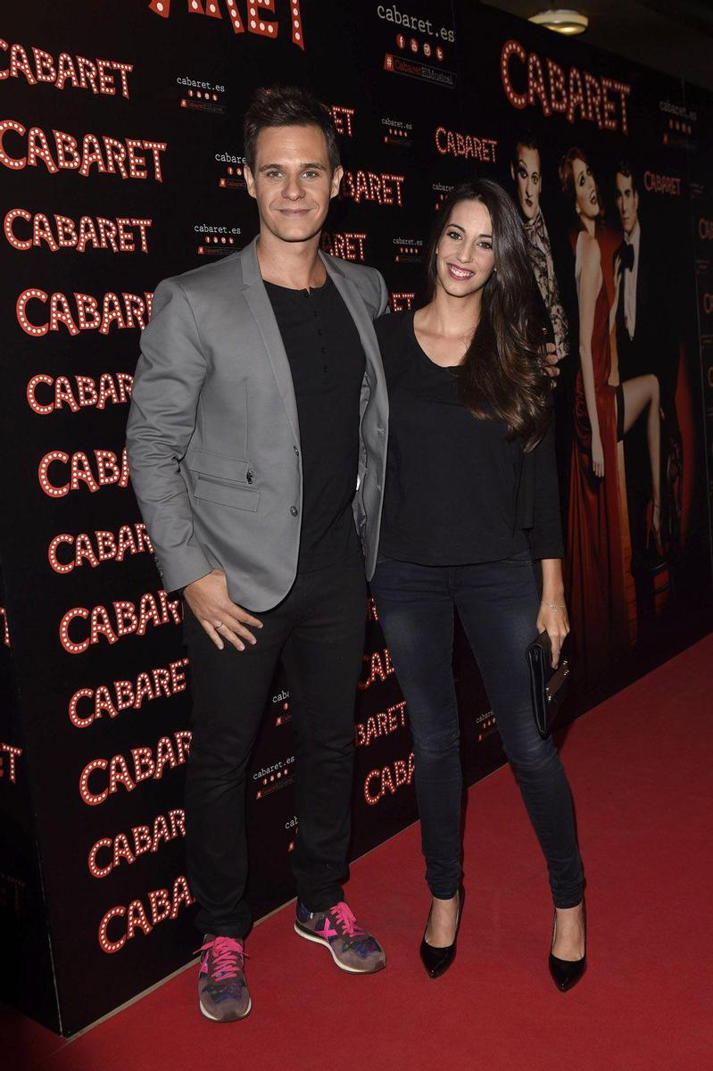 Christian Gálvez y Almudena Cid durante la presentación de la obra Cabaret