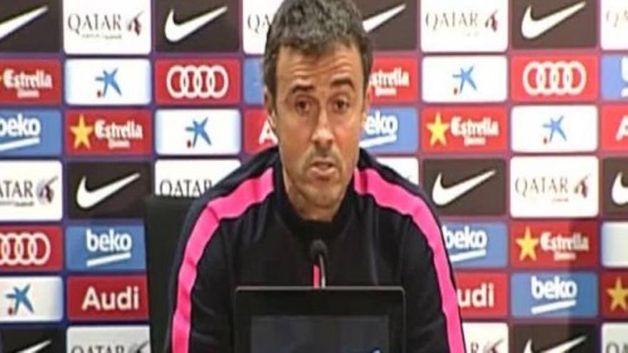 Luis Enrique: “El equipo está en una buena línea”