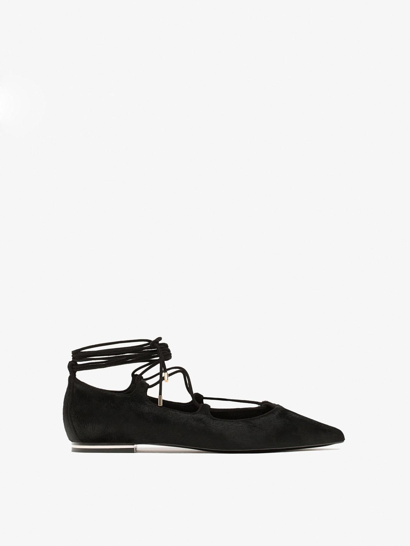 Bailarina piel negra, Massimo Dutti