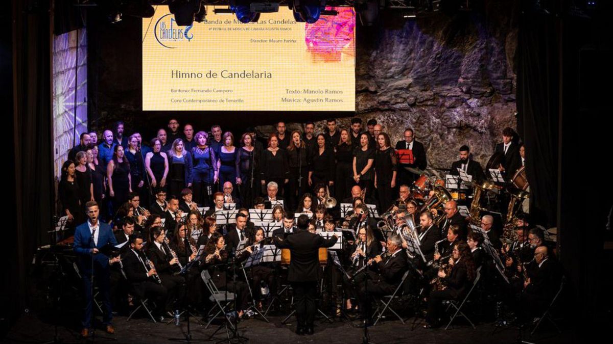 Premiere of the Candelaria hymn at the Espacio Cine Viejo. Premiere of the Candelaria hymn at the Espacio Cine Viejo.