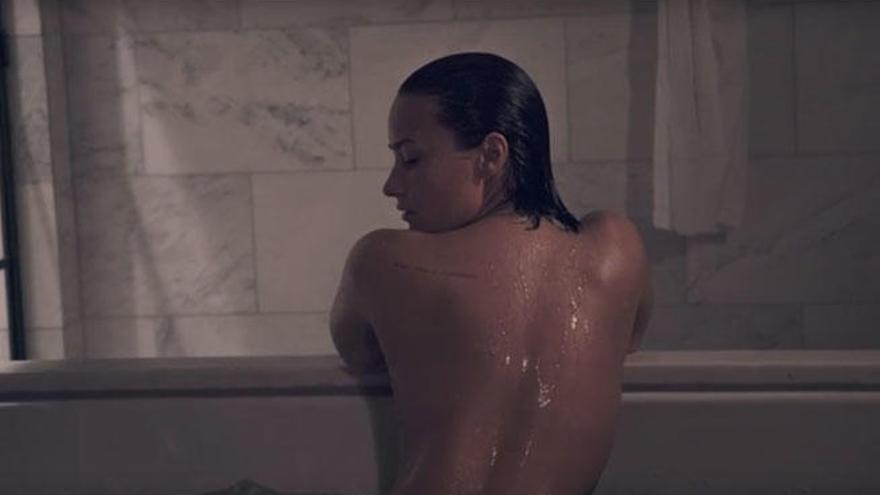 Demi Lovato durante la sesión de fotos para Vanity Fair