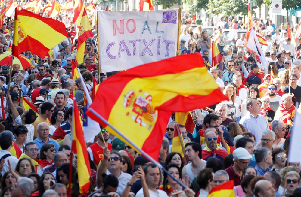 Manifestación en Barcelona por la unidad de España