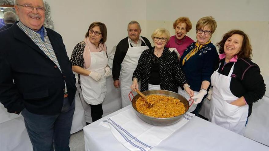 La madrila festeja sus tradicionales migas de navidad