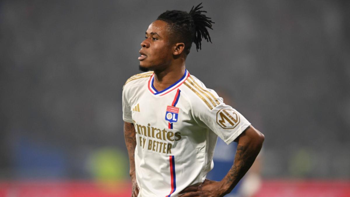 Gift Emmanuel Orban, durante un partido con el Olympique de Lyon, vendido al Hoffenheim en este mercado invernal