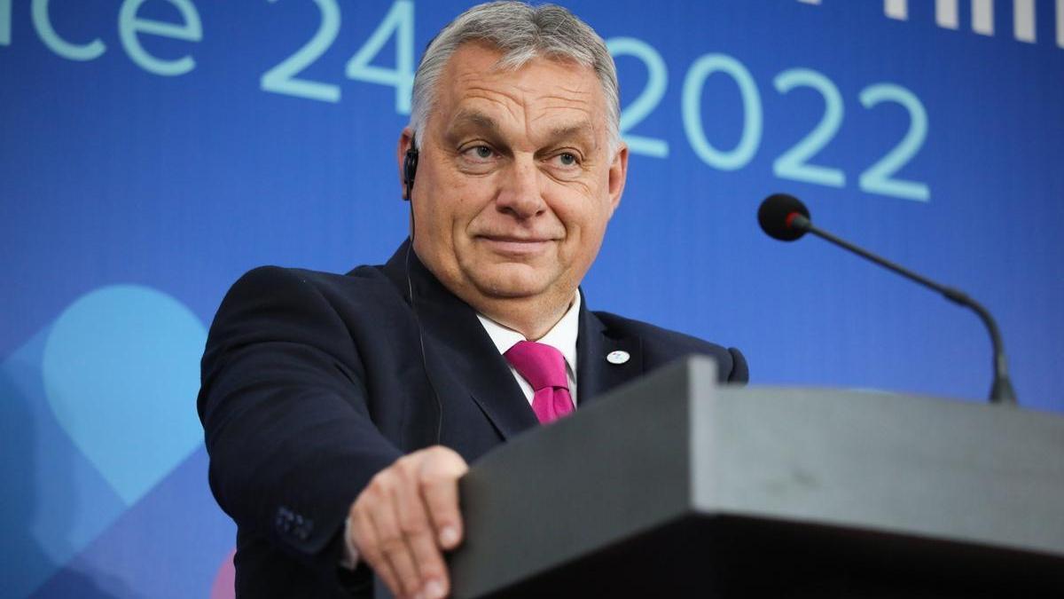 El primer ministro de Hungría, Víktor OrbÁn, este jueves.