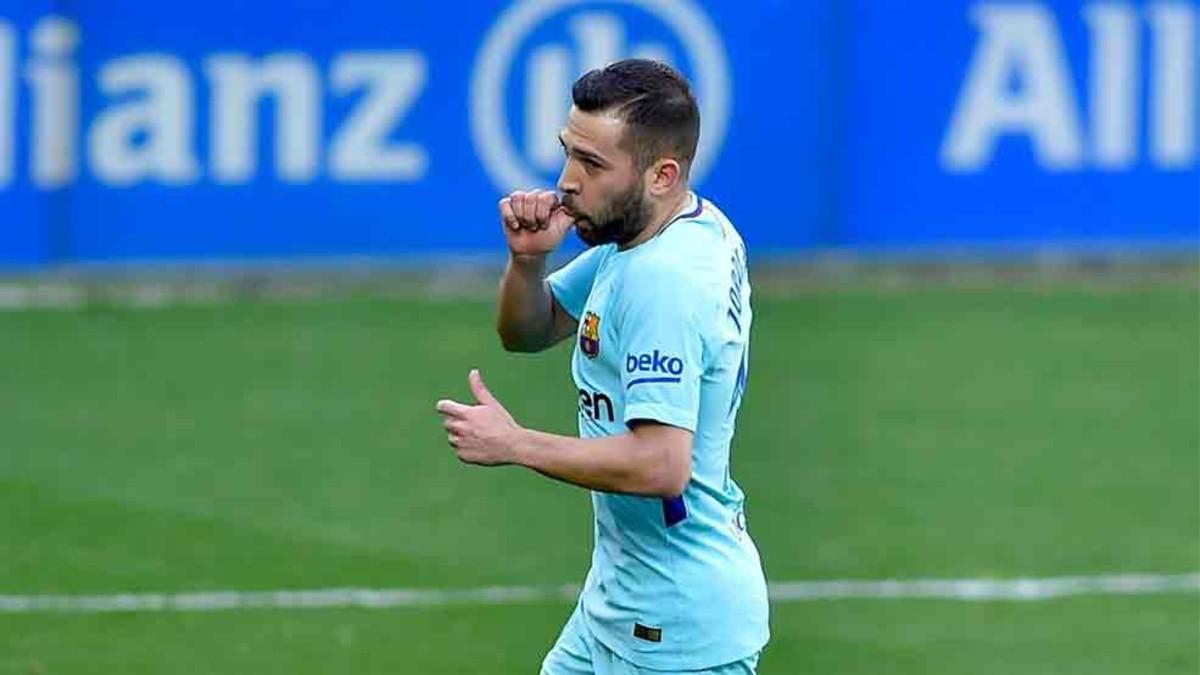 Jordi Alba dedicó su gol