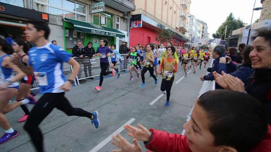 Carrera popular del Cocido, celebrada el pasado mes de enero por las rúas Lalín // Bernabé/Gutier