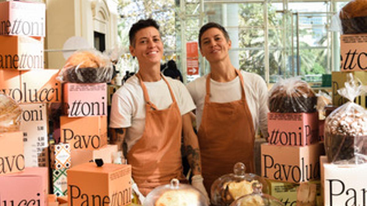 Las hermanas Francesca y Chiara Pavolucci, autoras de los célebres 'panettones' que llevan su apellido.