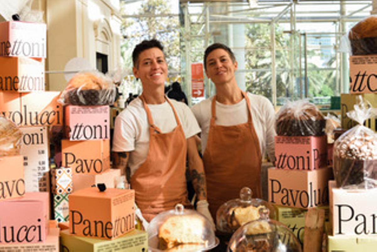 Las hermanas Francesca y Chiara Pavolucci, autoras de los célebres 'panettones' que llevan su apellido.