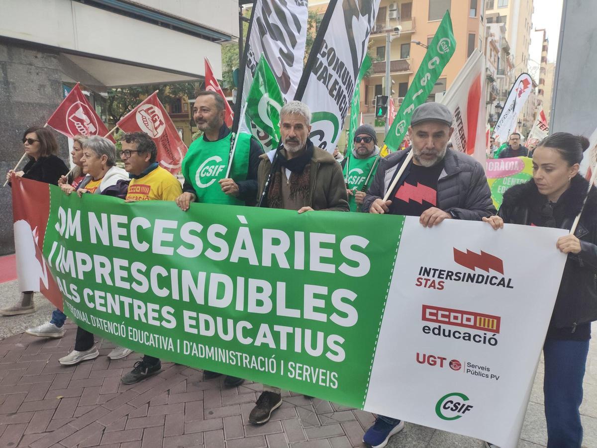 La manifestación en Castelló, el pasado mes.