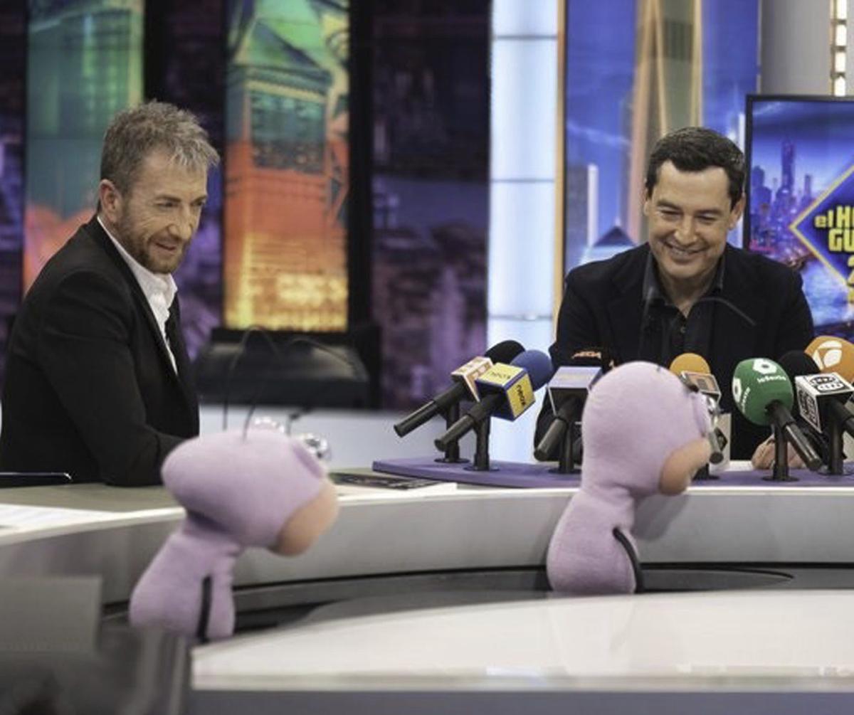 Juanma Moreno, esta semana en ‘El Hormiguero’.