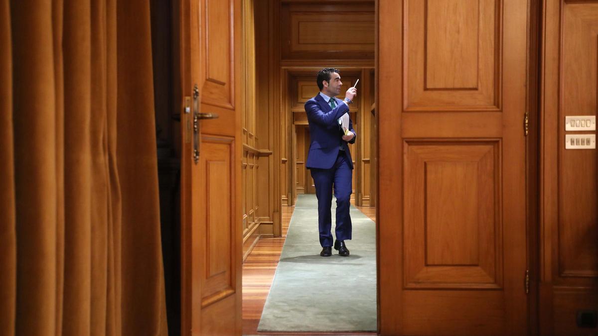 Luis López, en los pasillos del Pazo Provincial